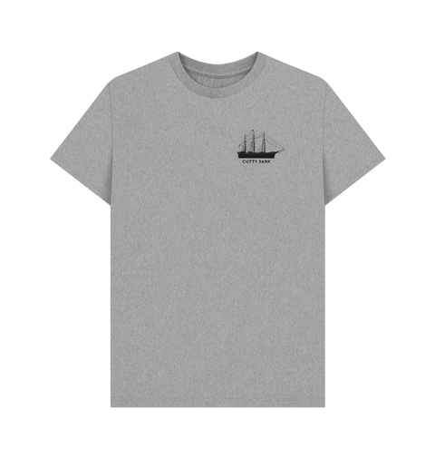Athletic Grey Printed T-shirt Front