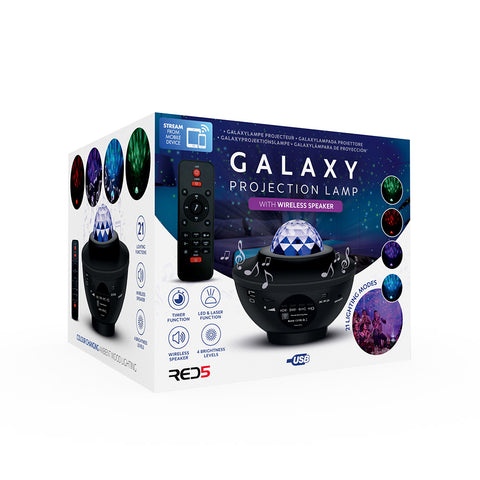 Boxed Galaxy Projection Lamp with remote control 