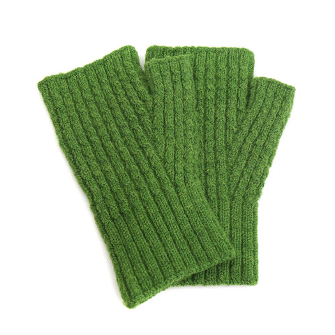 Green Fingerless Gloves