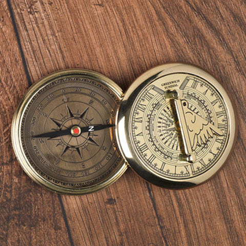Greenwich Brass Sundial Compass