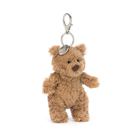 Small brown teddy bear keychain 