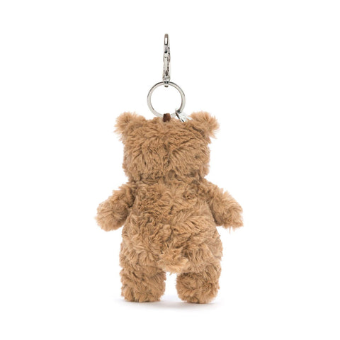 Brown teddy bear keyring