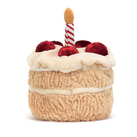 Plush toy birthday cake 