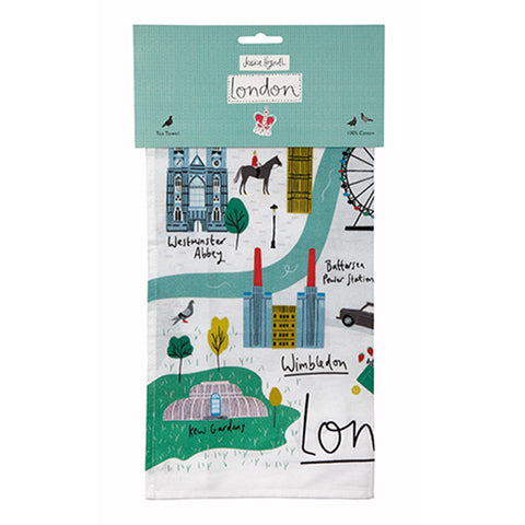 Jessica Hogarth London Map Tea Towel