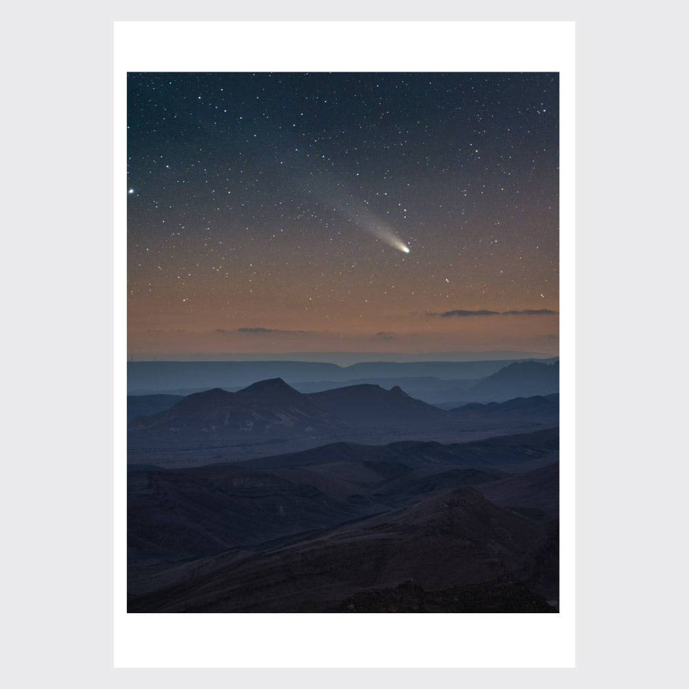Astronomy Photographer of the Year 2023 C/2021 A1 (Leonard) in Sky of Israel A3 Print - 