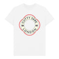 White t-shirt with Cutty Sark London logo on a white background