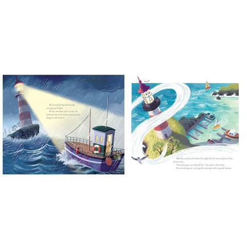 Lighthouse and the Little Boat illustrations by Ben Mantle