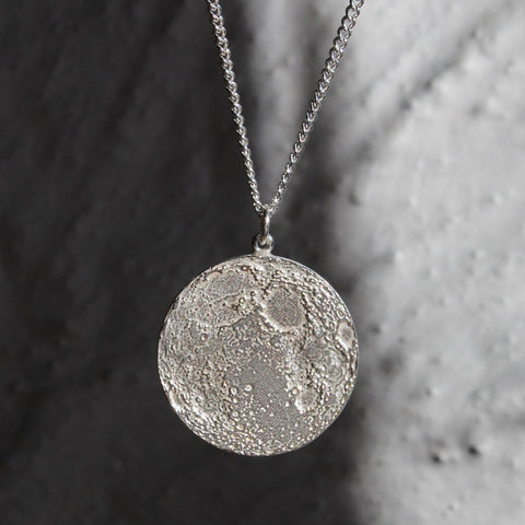 Medium Light Side of the Moon Necklace