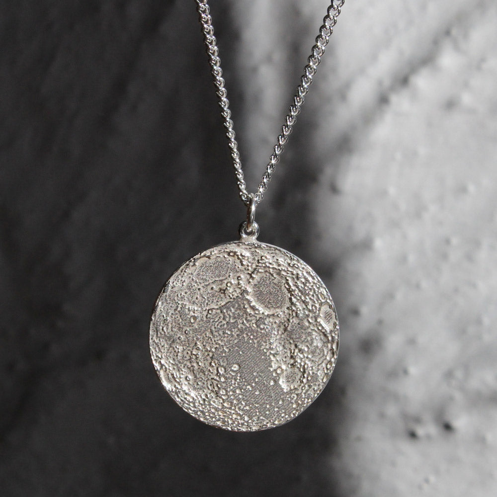 Medium Light Side of the Moon Necklace - 