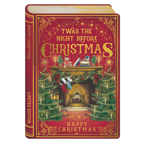 Night Before Christmas Book Greeting Card