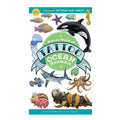 Book cover of 'Watery World of Tattoo Ocean Animals' with temporary tattoos of ocean animals 