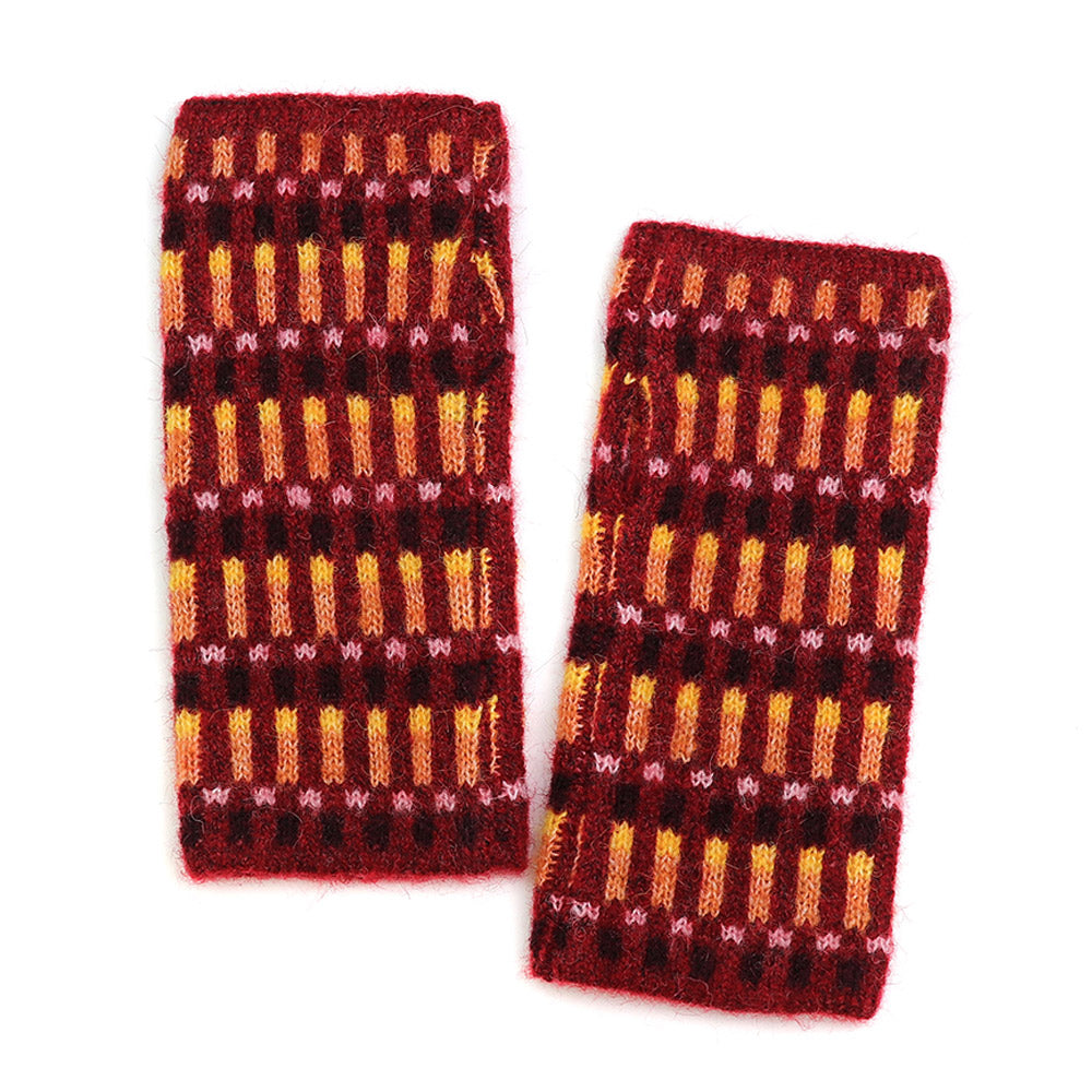 Orange Patterned Fingerless Gloves – Royal Museums Greenwich Shop