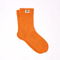 orange crew style socks