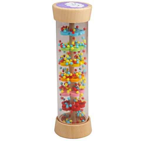 Rain Maker Rattle Toy with colourful beads