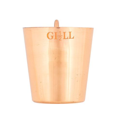 brass rum cup half gill