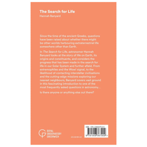 Back cover of Royal Observatory Illuminates: The Search for Life.