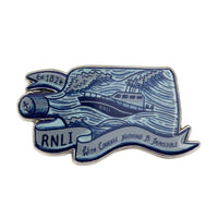 RNLI Ship in a Bottle Pin Badge
