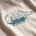 ship in bottle t-shirt design detail