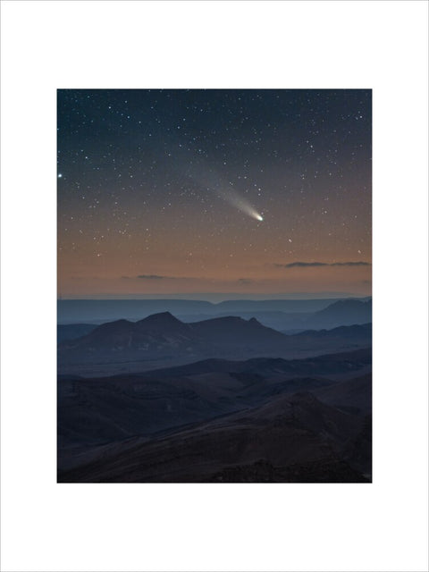 C/2021 A1 (Leonard) In Sky of Israel (Custom Print)