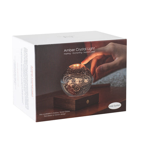 Amber Crystal Light packaging.