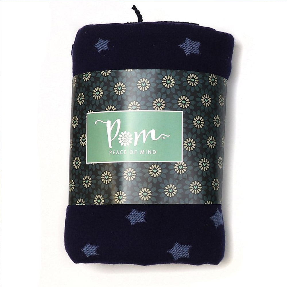 Navy and Blue Reversible Star Scarf - 