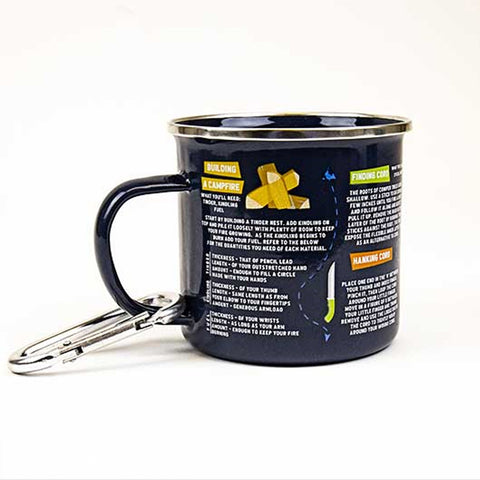 Survival Guide Mug with Carabiner