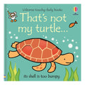 Book cover of 'That's not my turtle' by Usborne with a turtle illustration on a teal background.
