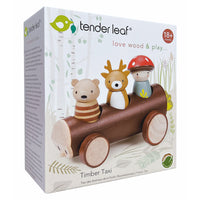 Eco-Friendly Timber Taxi Toy