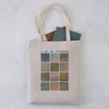 Tote bag with J. M. W. Turner design and books inside 