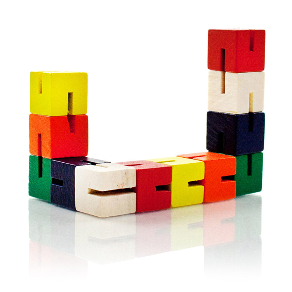 Multi-Colour Wooden Twist and Lock Blocks Puzzle Toy | Wooden Games ...