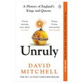 Book cover of 'Unruly' by David Mitchell with a gold bomb illustration on a white background.