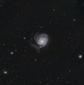 image of a galaxy seen with vaonis vespera pro II telescope