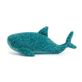 Plush whale shark toy with white spots 
