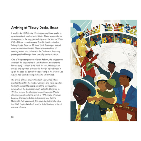 Illustrated pages from Windrush, A Ladybird Book.