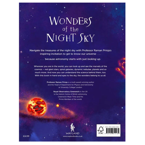 Back page of Wonders of the Night Sky.