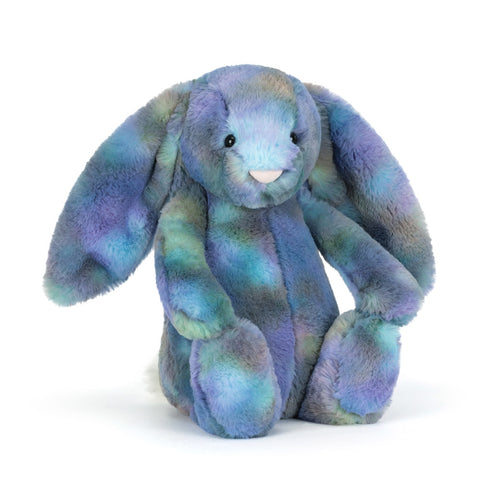 multicolour plush bunny toy
