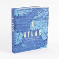 A is for Atlas hardcover book with spine and gold lettering.