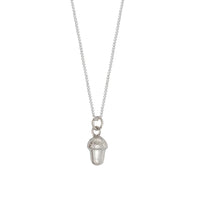 Sterling Silver Acorn Charm Necklace