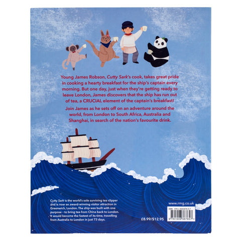 Back cover of At Sea Without Tea.