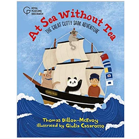 Illustrated cover of At Sea Without Tea.