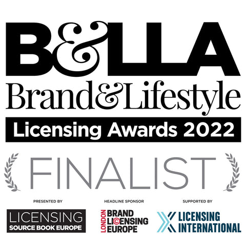 Logo: B&LLA Brand & Lifestyle Licensing Awards 2022 Finalist.