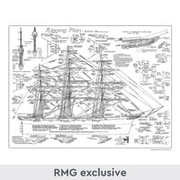 Cutty Sark Rigging Plan 50 x 70cm