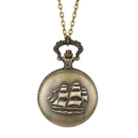 Ship Fob Watch Necklace
