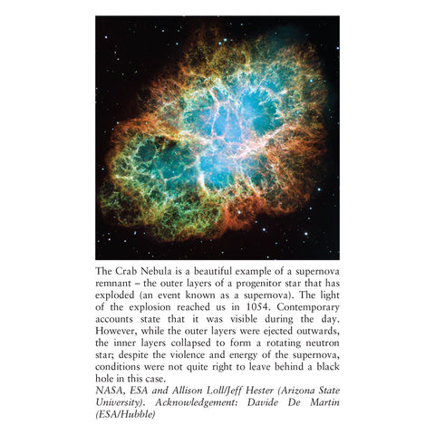 Crab Nebula page from Royal Observatory Greenwich Illuminates: Black Holes.