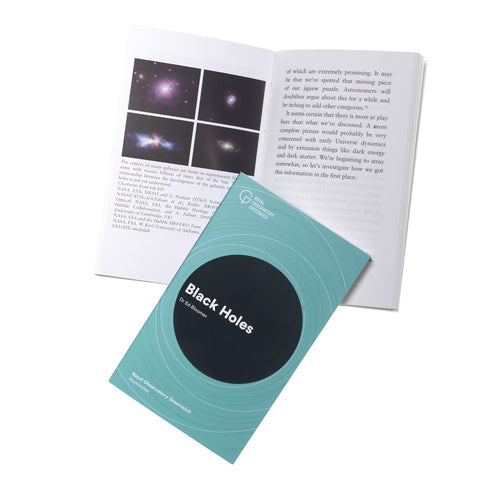 Cover and pages from Royal Observatory Greenwich Illuminates: Black Holes.