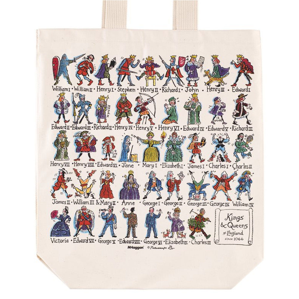 British Kings & Queens Cotton Tote Bag - 
