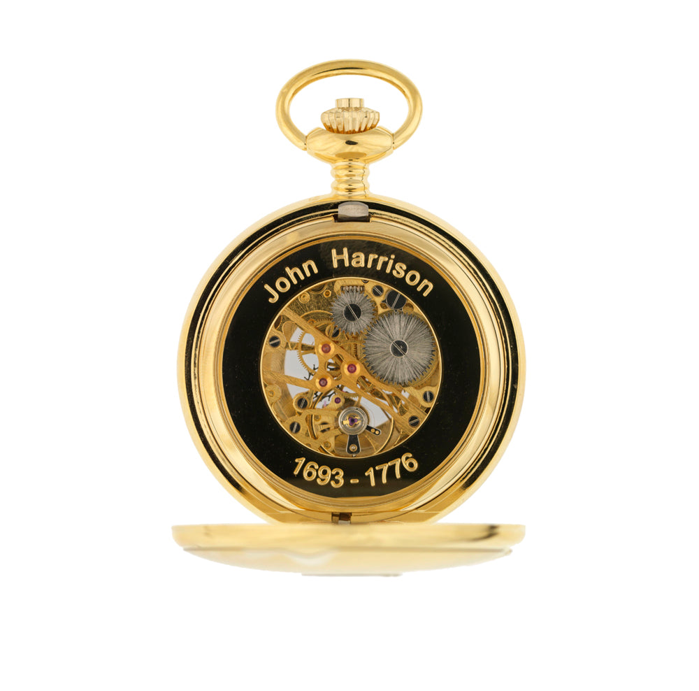 Royal Observatory Greenwich John Harrison's H4-Inspired Gold Pocket Watch - 
