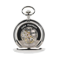Royal Observatory Greenwich John Harrison's H4-Inspired Chrome Pocket Watch