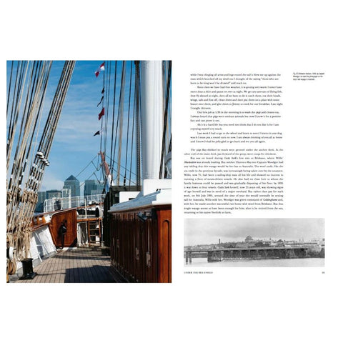 Pages from Cutty Sark: Last of The Tea Clippers, with text and images.