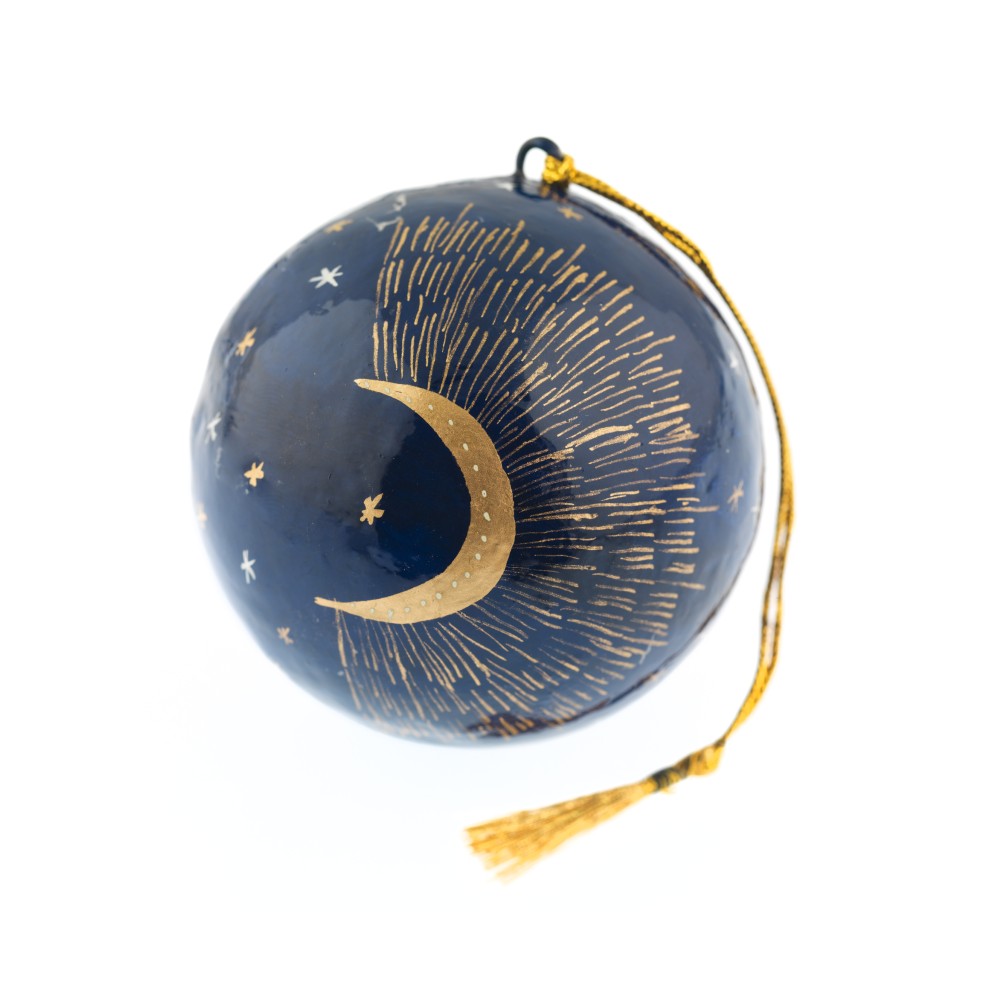 Royal Museums Greenwich Moon Christmas Bauble - 